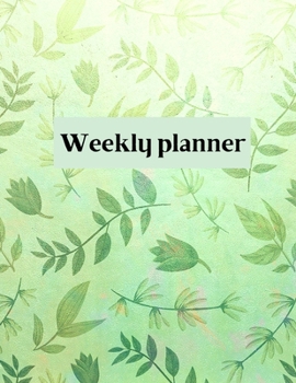 Paperback Weekly planner: Weekly Organizer Book for Activities, Daily planner, 8.5x11 size Book