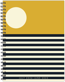 Spiral-bound Modern Sunset Academic July 2024 - June 2026 6.5 X 8.5 Softcover Planner Book