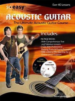 Paperback Rock House Ultimate Acoustic Guitar Course: Book/2-CD Pack [With 2 CDs] Book