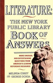 Paperback Literature: New York Public Library Book of Answers Book