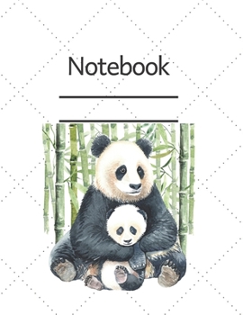 Notebook: Cute Panda - Lined Notebook Journal - 120 pages - Standart (8.5 x 11 inches)