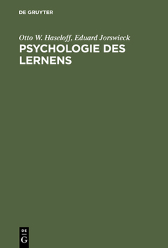Hardcover Psychologie des Lernens [German] Book