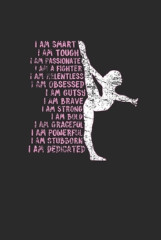 Paperback I Am Smart: Gymnastics Notebook, Dotted Bullet (6" x 9" - 120 pages) Sports Themed Notebook for Daily Journal, Diary, and Gift Book