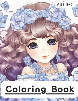 Paperback Princess coloring book for kids: Age 5-7 Book