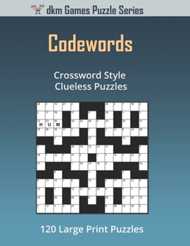 Paperback Codewords: Crossword Style Clueless Puzzles Book