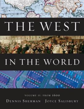 Paperback The West in the World, Volume II: From 1600 Book