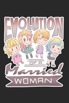 Paperback Funny Married Woman Evolution Notebook: Graph Paper Journal 6x9 - 120 Pages Book