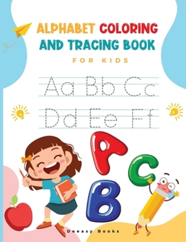 Paperback Alphabet Coloring and Tracing Book for kids Book