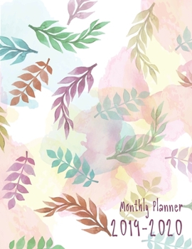 2019-2020 Monthly Planner: Academic Weekly & Monthly Pocket Calendar Schedule Organizer, 8.5" x 11", 102 Pages