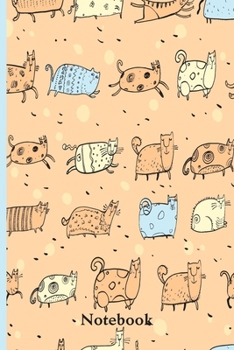 Notebook: Cute Cat lovers gift notebook to write in with cute pussy cats on cover. Great gift for women and girls who adore felines.