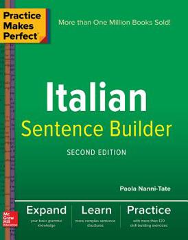 Paperback Practice Makes Perfect Italian Sentence Builder Book