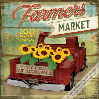 Calendar Farmer's Market 2021 Square Hopper Book