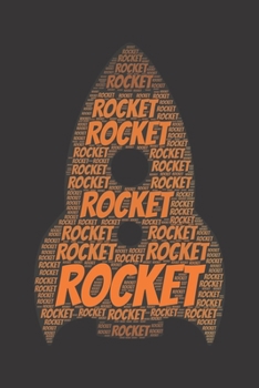 Rocket: Notebook, Journal | Lined Paper | 120 Pages DIN A5 (6 x 9") | Notes, Drawings, Planer, Diary, Organization | Word Cloud Present