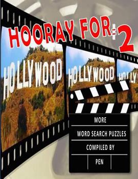 Paperback Hooray for Hollywood #2: Word Search Puzzles Book