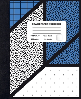 Graph Paper Notebook Quad Ruled 5x5: Biology and Science - Composition Notebook for Girls Boys Students - cute Notebook for College School - Geometric Shapes Design