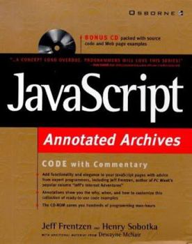 Paperback Javascript Annotated Archives Book