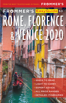 Paperback Frommer's Easyguide to Rome, Florence and Venice 2020 Book