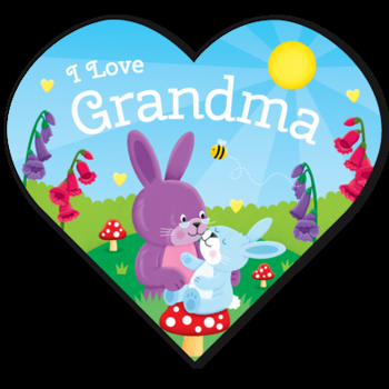 Board book Heart-Shaped BB - I Love Grandma Book