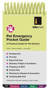 Spiral-bound Pet Emergency Pocket Guide Book
