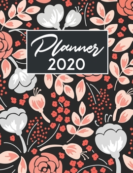 Planner 2020: 13-Month Planner: December 1, 2019 to December 31, 2020: Weekly & Monthly View Planner, Organizer & Diary: Peach Floral