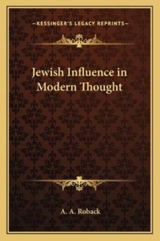 Paperback Jewish Influence in Modern Thought Book