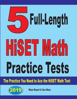 Paperback 5 Full-Length Common Core Grade 8 Math Practice Tests: The Practice You Need to Ace the Common Core Math Test Book