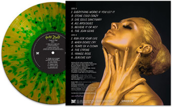 Vinyl Covered In Gold   Green/Gold Splatter Book