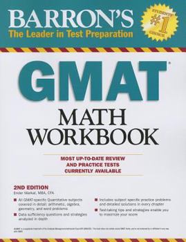 Paperback Barron's GMAT Math Workbook Book