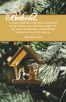 Christmas Bulletin: Behold (Package of 100): Matthew 1:23 (Kjv)