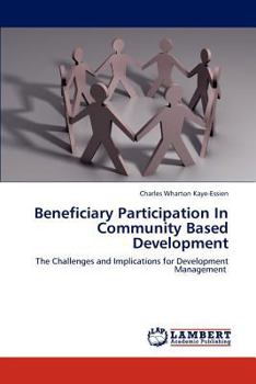 Paperback Beneficiary Participation in Community Based Development Book