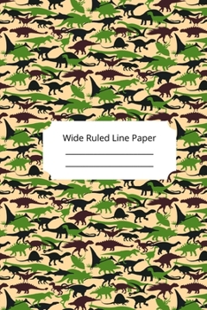 Paperback Camouflage Art Theme Wide Ruled Line Paper Book
