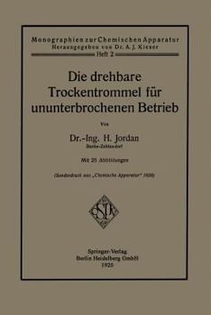 Paperback Die Drehbare Trockentrommel Für Ununterbrochenen Betrieb [German] Book