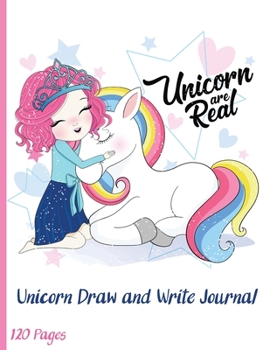 Paperback Unicorn Draw and Write Paper for Kids: Grades K-2 Primary Composition Half Page Lined Paper with Drawing Space (8.5 x 11 Notebook), Learn To Write and Book