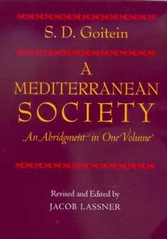 Paperback A Mediterranean Society, an Abridgment in One Volume Book