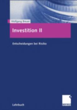 Paperback Investition II: Entscheidungen Bei Risiko [German] Book