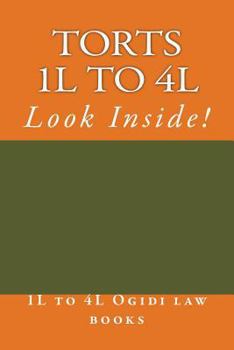 Paperback Torts 1L to 4L: Look Inside! Book