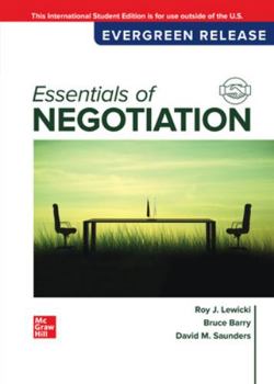 Paperback Essentials of Negotiation: 2024 Release ISE Book