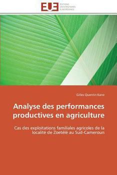 Paperback Analyse Des Performances Productives En Agriculture [French] Book