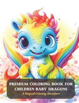 Paperback Premium Coloring Book for Children Baby Dragons: A Magical Coloring Adventure Book