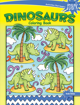 Paperback Spark Dinosaurs Coloring Book