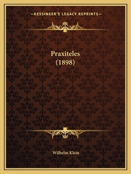 Paperback Praxiteles (1898) Book