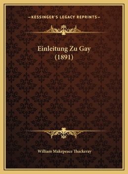 Hardcover Einleitung Zu Gay (1891) [German] Book
