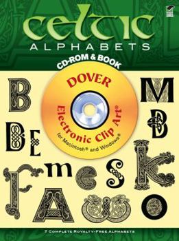 Paperback Celtic Alphabets CD-ROM and Book [With CDROM] Book