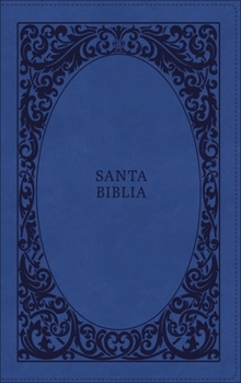Imitation Leather Biblia Reina-Valera 1960, Tierra Santa, Ultrafina Letra Grande, Leathersoft, Azul, Con Cierre [Spanish] Book