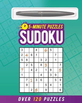 Paperback 5-Minute Sudoku (Includes Ball-Point Pen): Over 120 Puzzles Book