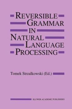 Paperback Reversible Grammar in Natural Language Processing Book