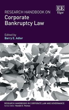 Paperback Research Handbook on Corporate Bankruptcy Law (Research Handbooks in Corporate Law and Governance series) Book