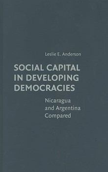 Hardcover Social Capital in Developing Democracies Book