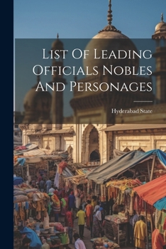 Paperback List Of Leading Officials Nobles And Personages Book