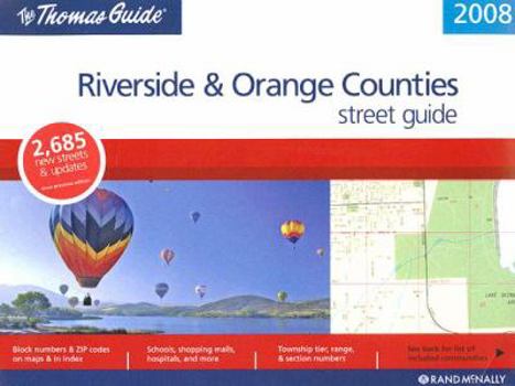 Paperback Thomas Guide 2008 Riverside and Orange County, California Book